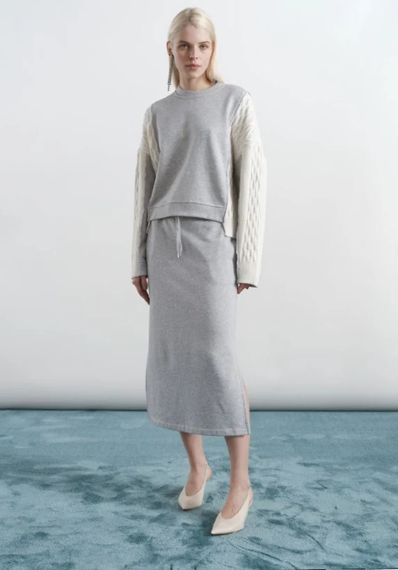 Constance Gonna Grigio Perla Mel.