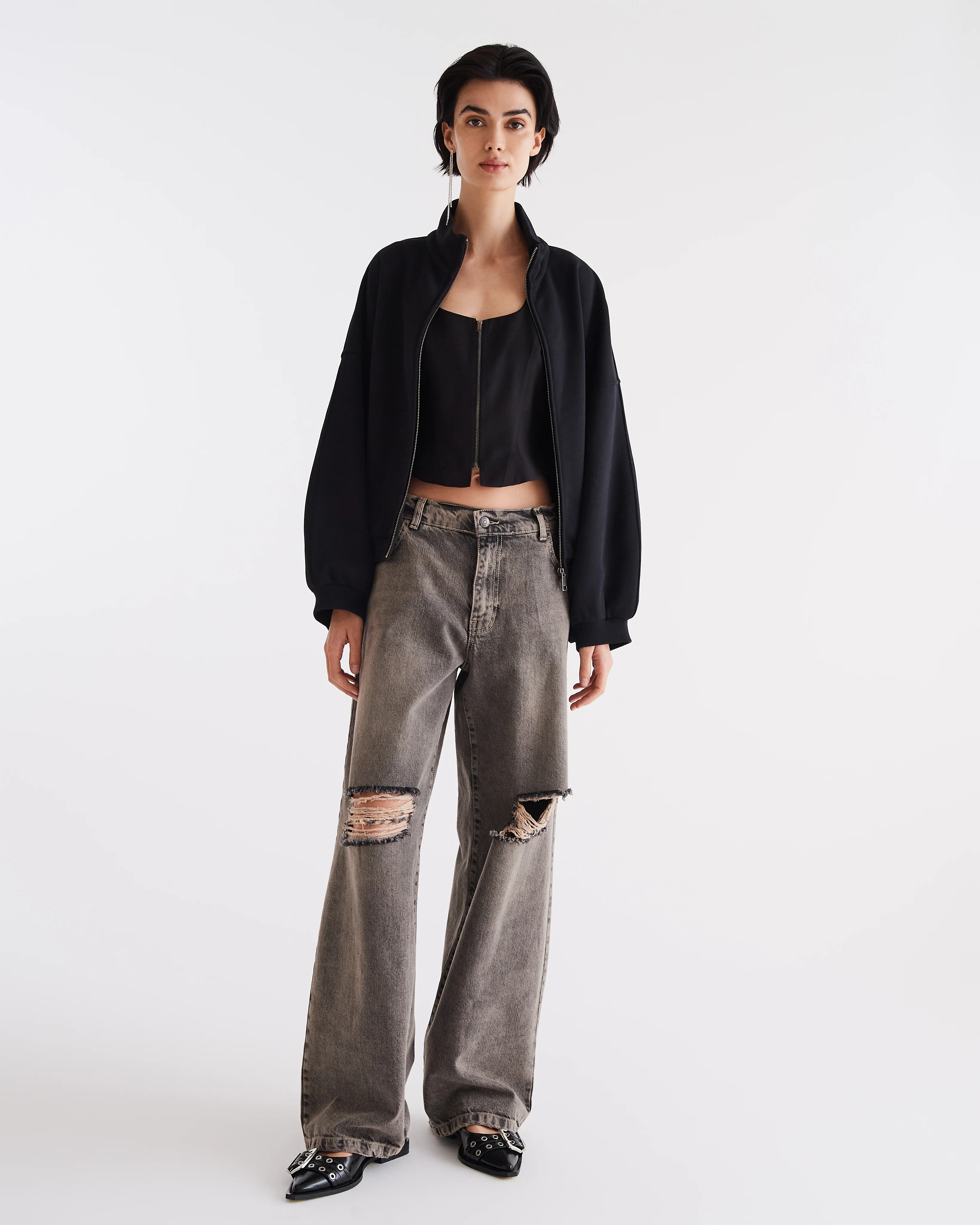 Foothill Pantalone Denim Scuro Invecchiato