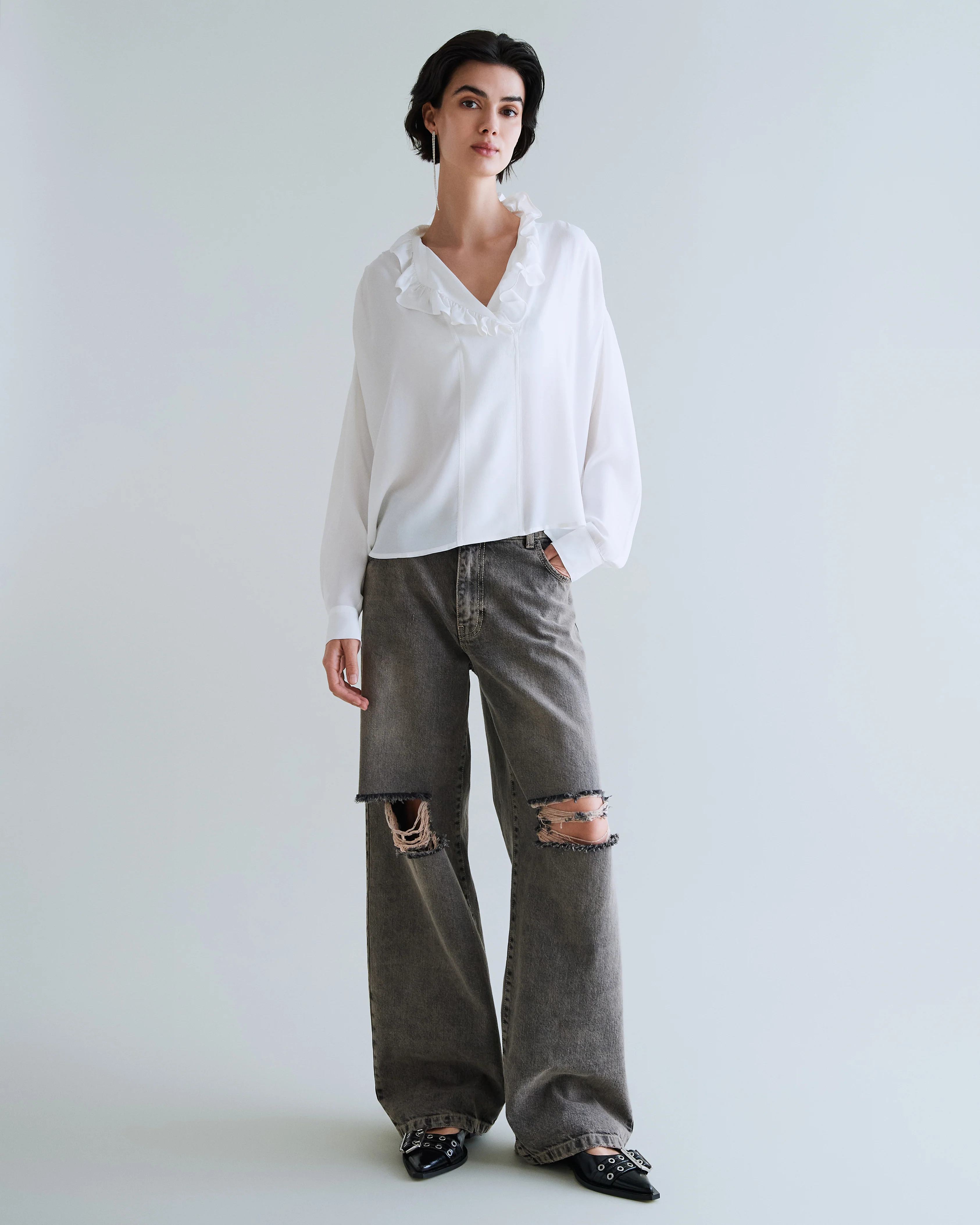 Foothill Pantalone Denim Scuro Invecchiato - Image 2