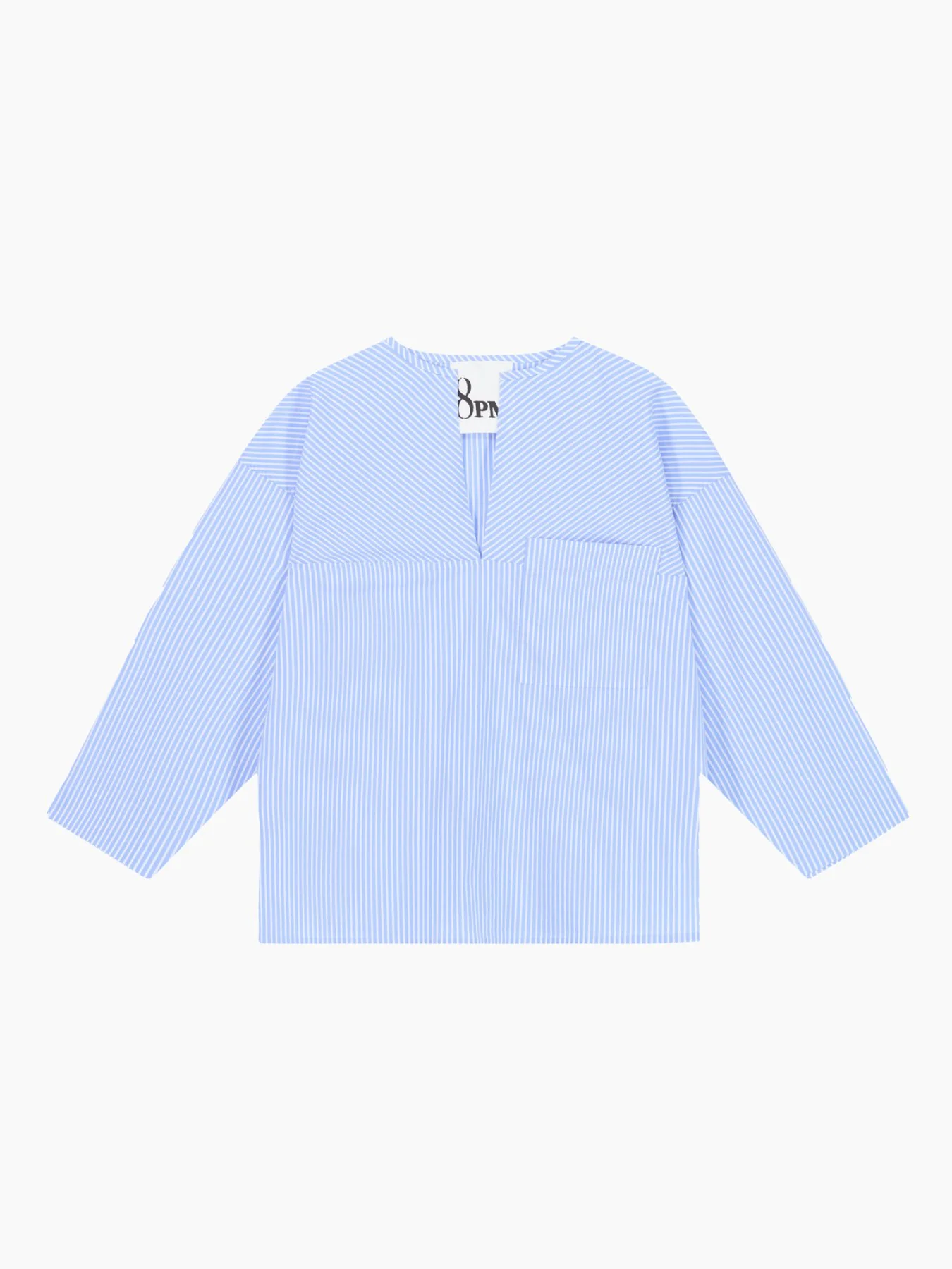Giacarta-a Blusa Azzurro Oxford