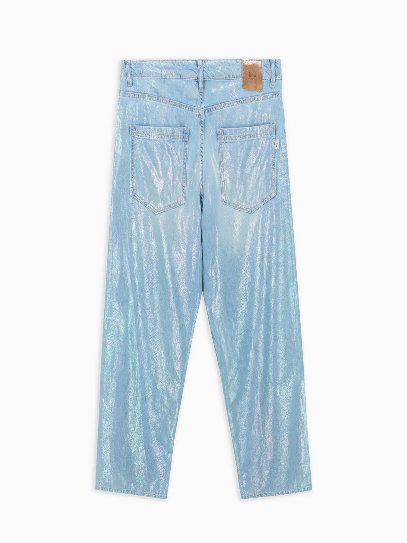 Ginevra-a Pantalone Azzurro-iridescente - Image 5