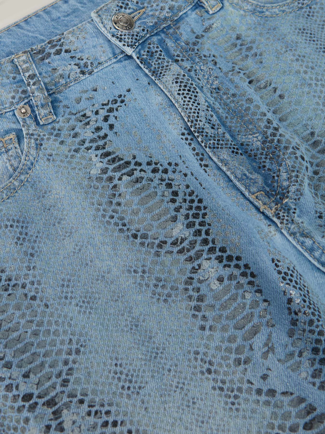 Hanoi-a Pantalone Azzurro-pitone - Image 4