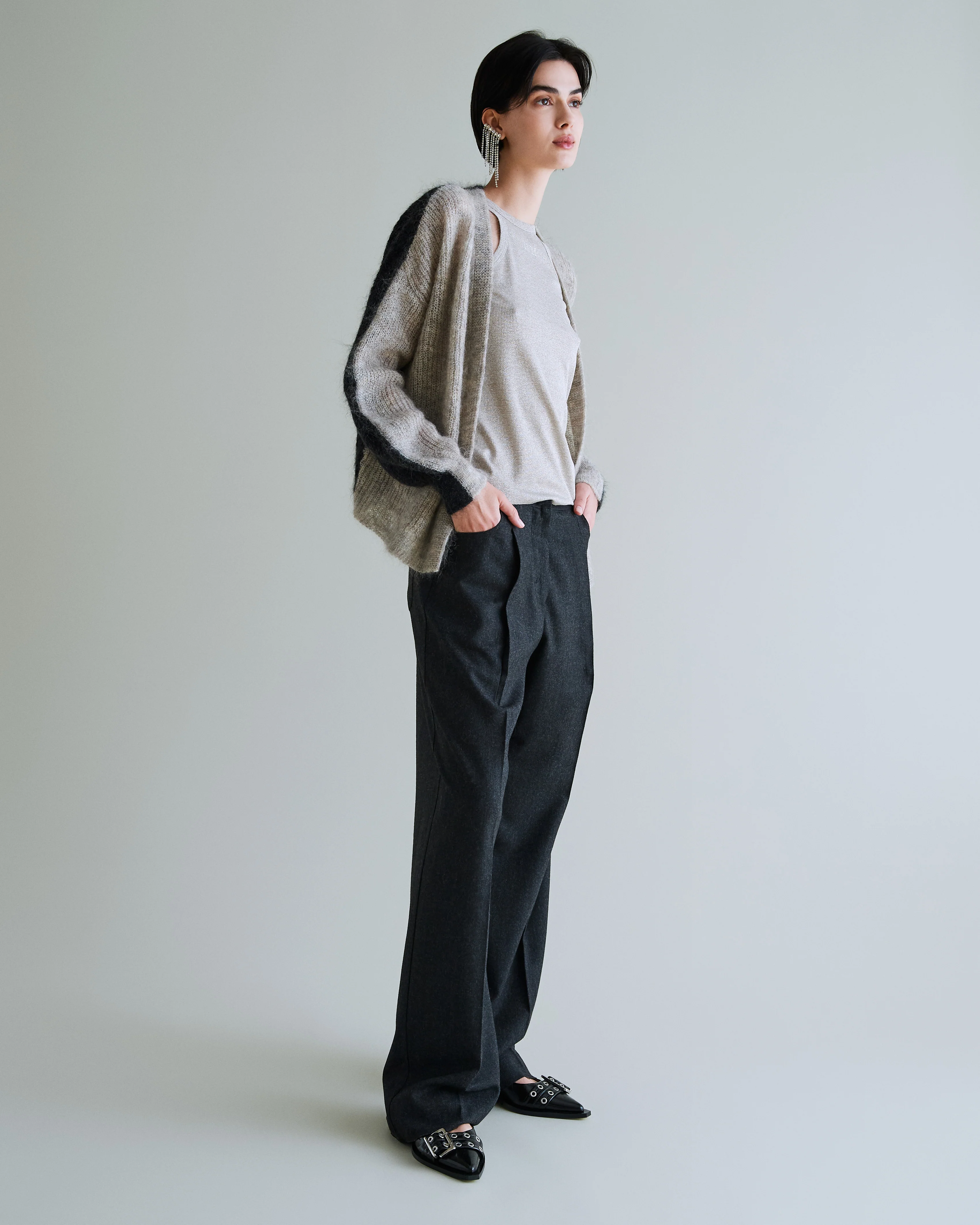 Marion-a Pantalone Grigio Mel. Scuro