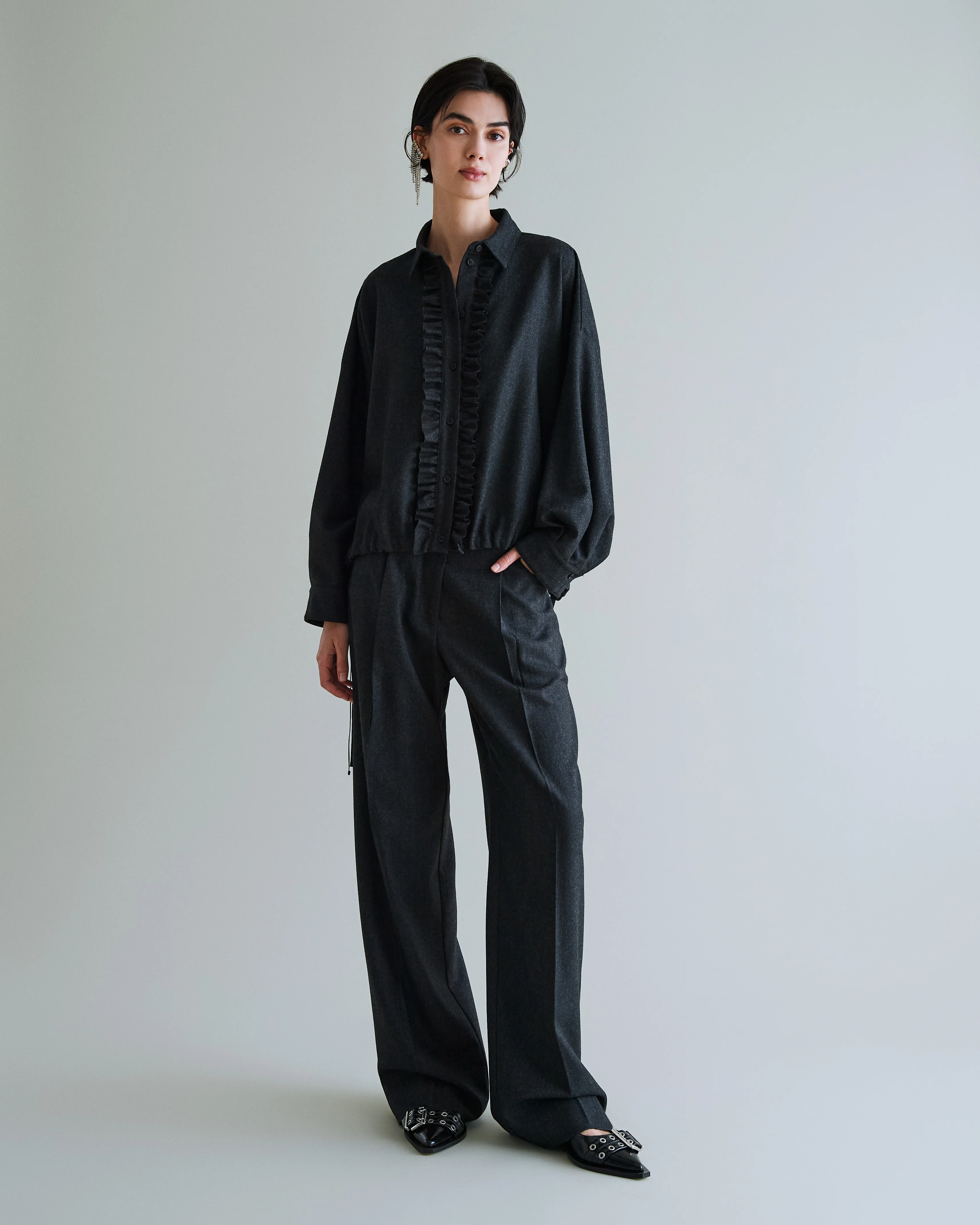 Marion-a Pantalone Grigio Mel. Scuro - Image 2