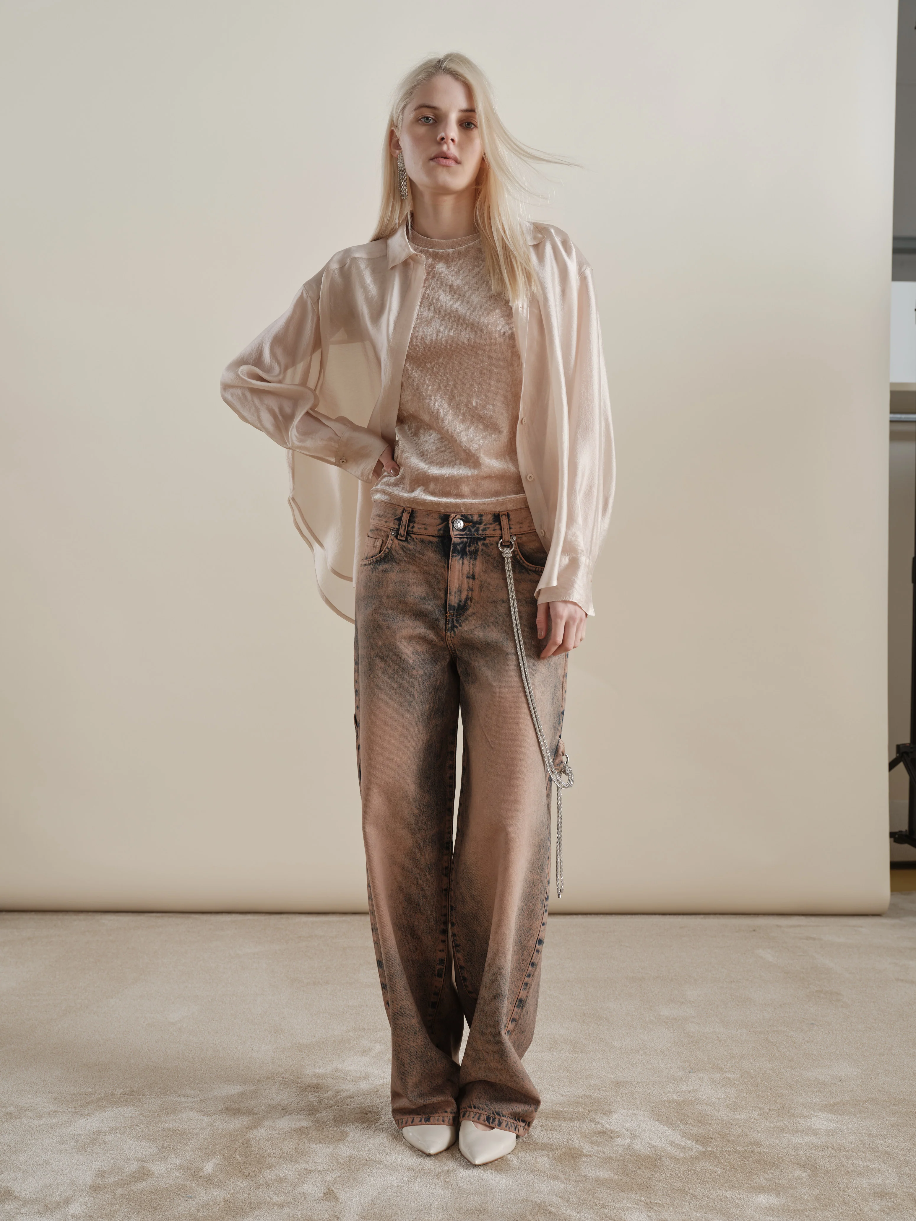 Michiko Catena Jeans Argento - Image 3