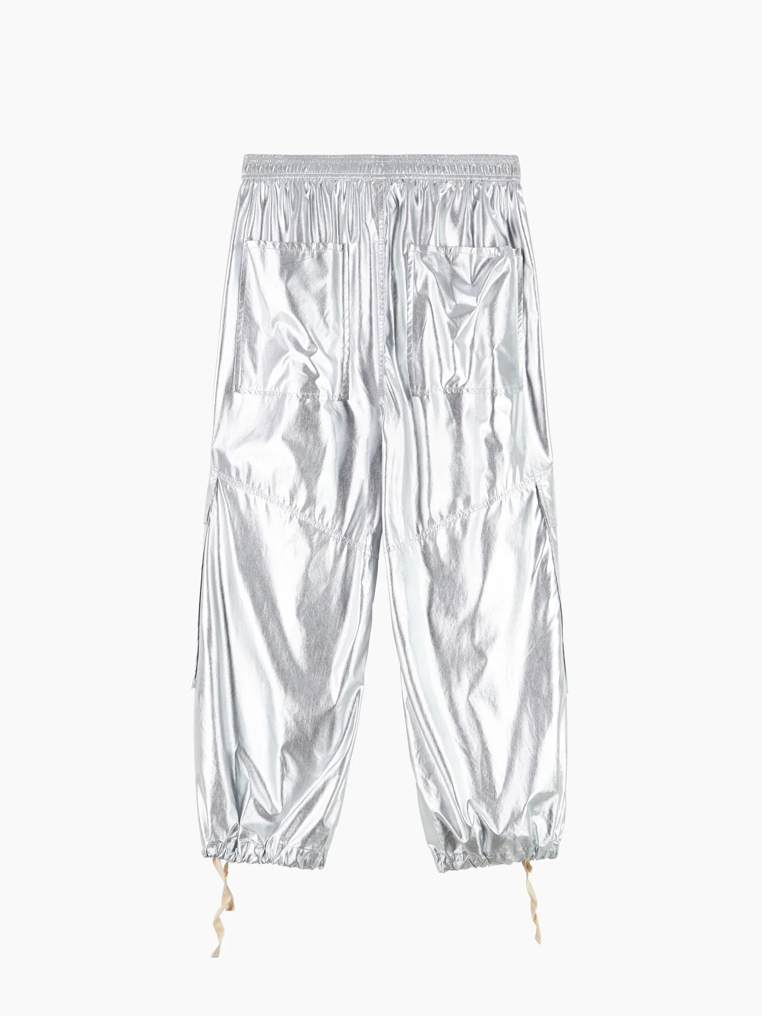 Pechino-a Pantalone Laminato Argento - Image 3