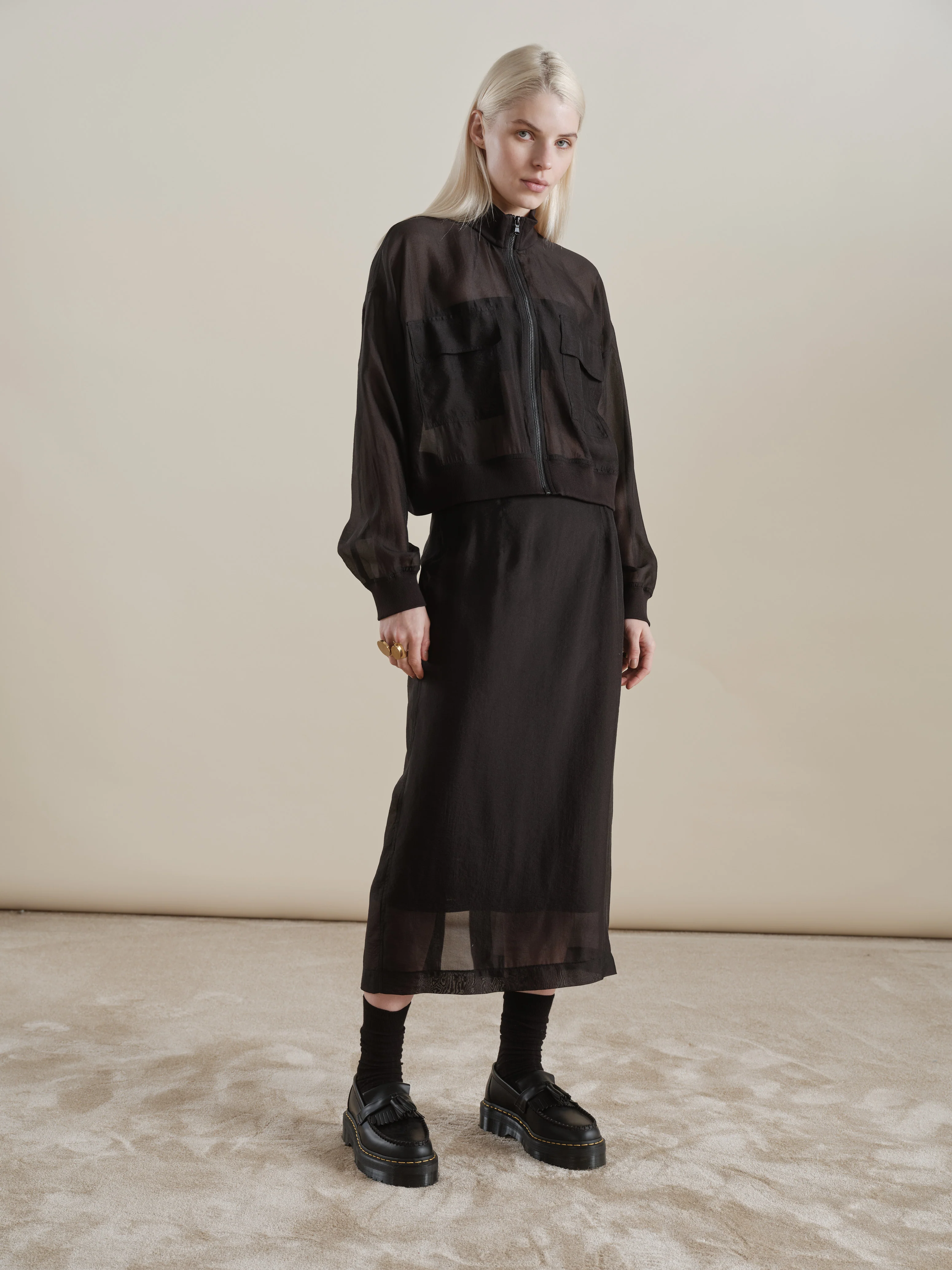 Stephanie Bomber Nero